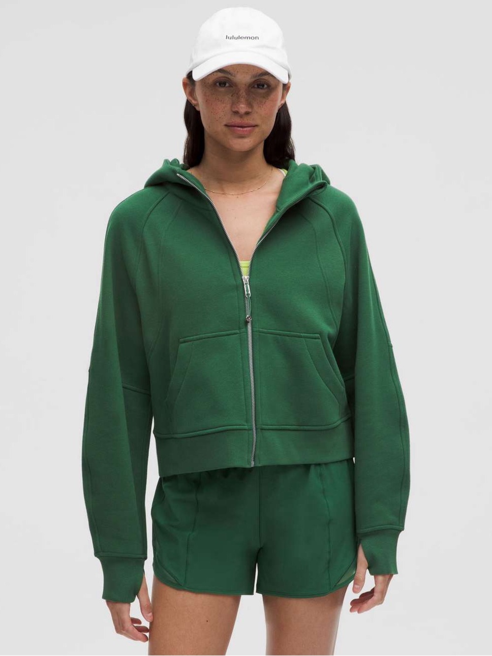 Lululemon Scuba Oversized Full-Zip Hoodie Size M/L Everglade Green